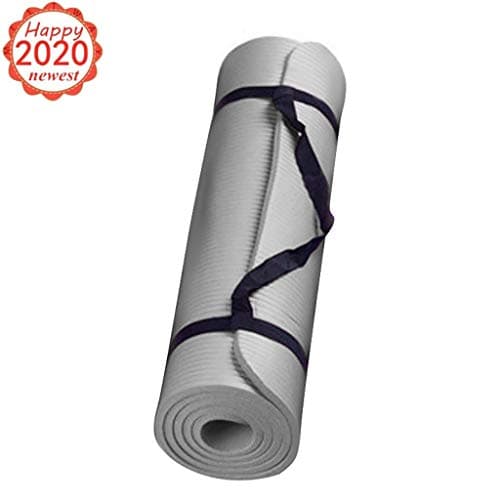 Yoga Mat - 1/2 inch Extra Thick Non Slip Eco Friendly Fitness Exercise Mat - High Performance Grip, Ultra Dense Cushioning for Support and Stability in Yoga, Gym Pilates and Home Floor Workouts