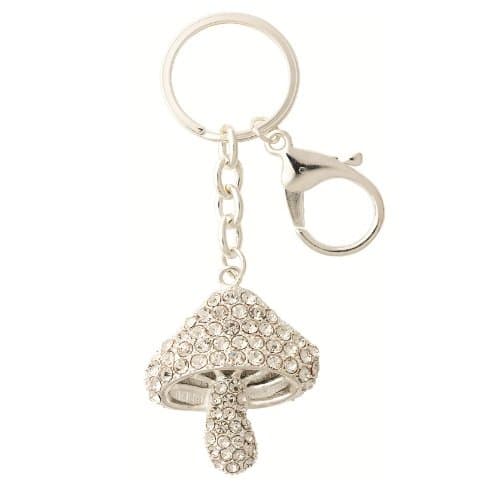 Lisbeth Dahl Mushroom Keyring with Crystals