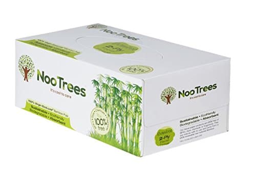 NooTrees Bamboo 2-Ply Facial Tissue Box, 200 Sheets