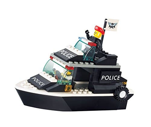 Sluban Building and Construction Blocks M38-B1700 Coastguard Cutter Building Block Construction Set (98 Piece)