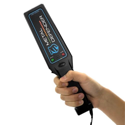 Metal Defender USA Portable Security Hand Held Metal Detector Wand Scanner Audio Alert + LED Indication