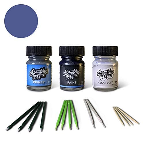 ScratchesHappen Exact-Match Touch Up Paint Kit Compatible with Renault Bleu Cosmos (RPR) - Preferred