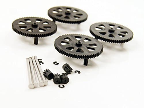 Parrot AR Drone 2.0 Pinion and Spur Gears Honbay Upgraded Design and Material Orange Parrot AR Drone 1.0 & 2.0 Repair Gears Replacement Pinion and spur Spare Parts