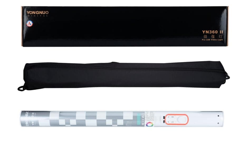 YONGNUO YN360 II YN360II LED Video Light Ice Light, 3200K-5600K Bi-Color RGB Full Color, CRI≥95 + APP + Remote Control
