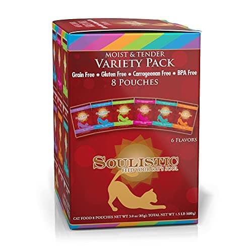 Soulistic Moist & Tender Mindful Melodies Variety Pack Wet Cat Food 3 oz. Count of 8