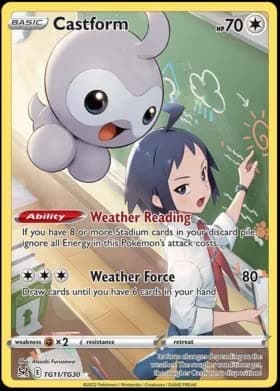 Pokemon - Castform TG11/TG30 - Lost Origin - Trainer Gallery - Holo Card