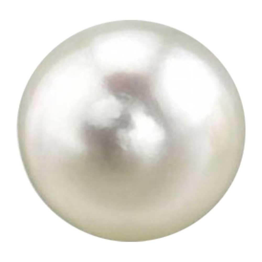 Excellent Bright Looking South Sea White Pearl Moti Stone 5.7 Carats by Vaibhav Gems