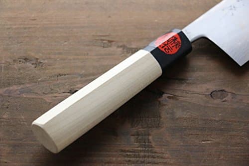 SHIGEKI TANAKA BLUE STEEL 17 LAYER DAMASCUS JAPANESE CHEF'S NAKIRI KNIFE 180MM