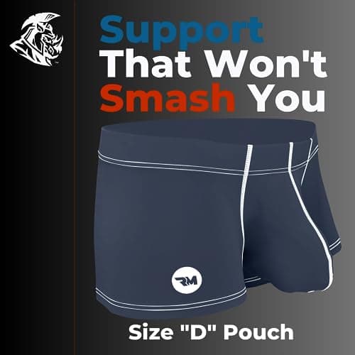 Real Men Bulge Enhancing Pouch Underwear for Men – 1 or 4 Pack Nylon 3 Inches- Ice Silk Mens Boxer Briefs ABCD Pouches XS-5XL