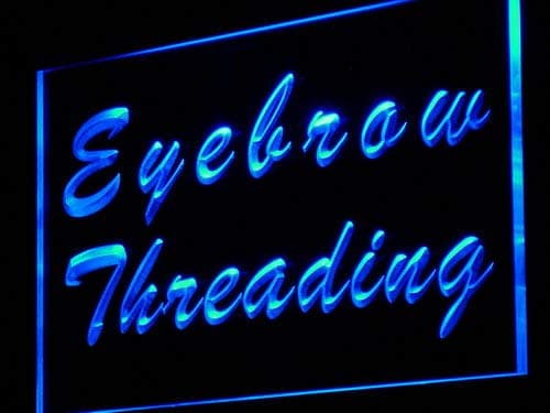 ADVPRO Eyebrow Threading Beauty Salon LED Sign Neon Light Sign Display j117-b(c)