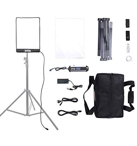 SOONWELL 50W Flexible LED Soft Light Mat 12x18in Portable Bi Color Photo Video Studio Light Panel with SoftBox Roll-Flex Continuous Output Lighting for Shooting