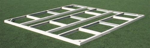 tepro Metall-Unterkonstruktion Pent Roof 6x4 Substructure, Silver, 112 x 193 x 5 cm