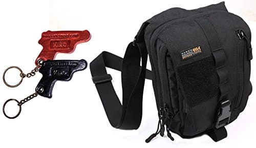 BG5401 Marom Dolphin Star Bag - Concealed Gun Holster with Several Compartments for Any Pistol + KIRO Leather Key Chain