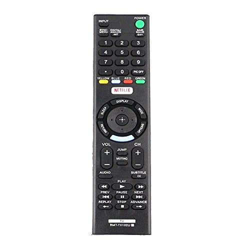 Universal Remote RMT-TX102U for Sony LCD/LED TV KDL-32W600D KDL-40W650D KDL-48W650D KDL32W600D KDL40W650D KDL48W650D