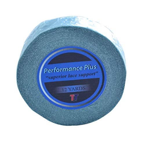 LLWear 12 Yards Lace Frontal Support Tape Roll (20mm) Double Sided Blue Liner Hair Pieces Replacement Tape for Toupees and Wigs, Hair Extensions
