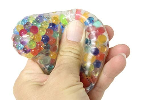 Curious Minds Busy Bags 3 Rainbow Poop Poo Water Bead Filled Squeeze Stress Ball - Squishy Toy - Sensory Fidget