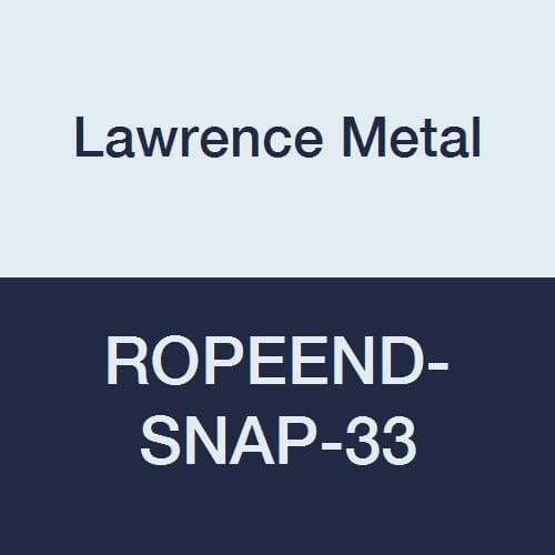 Lawrence metal ROPEEND-SNAP-33 Rope End Snap Black, 2.5" Height, 1.5" Wide