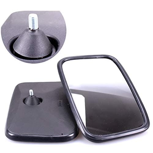 TRUCK DUCK® 2 x Universal Rear View Mirrors 250 x 165 mm with M8 Thread Exterior Mirror Side Mirror Set for Tractor Digger Truck Motorhome