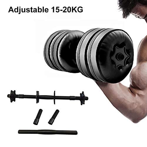 Water Filled Dumbbells, Premium Plastic Water-Filled Dumbbells,2 Pack Water Bottle Dumbbells Fitness Exercise Equipment for Sports Weightlifting Home Portable and Adjustable