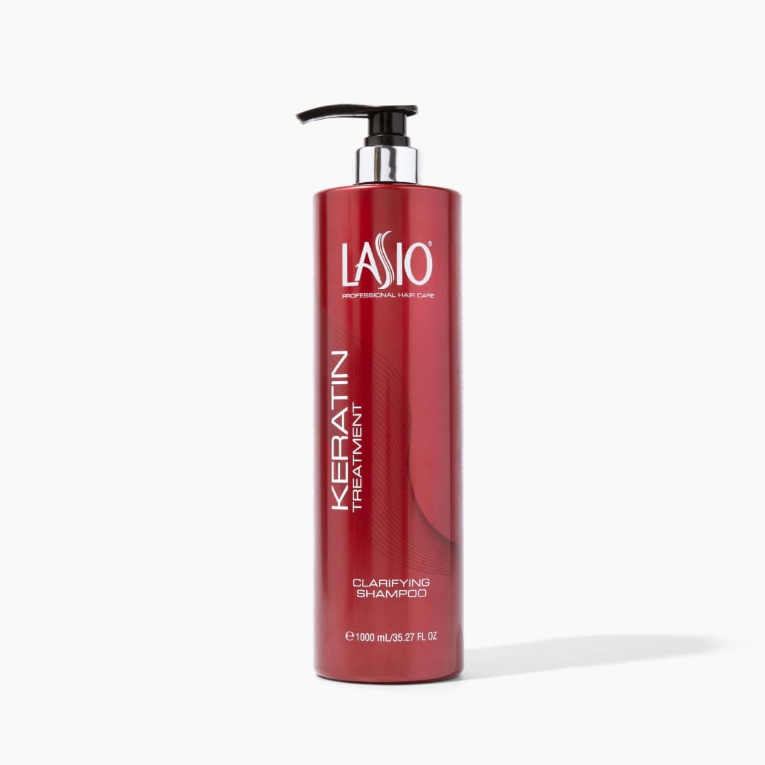 Lasio Clarifying Shampoo 35.27 Fl. Oz. – Gently Removes Buildup & Residue, Infused with Hydrolyzed Keratin & Cocamide Oil, Non-Irritating, Safe for Scalp, Pre-Keratin Treatment Formula