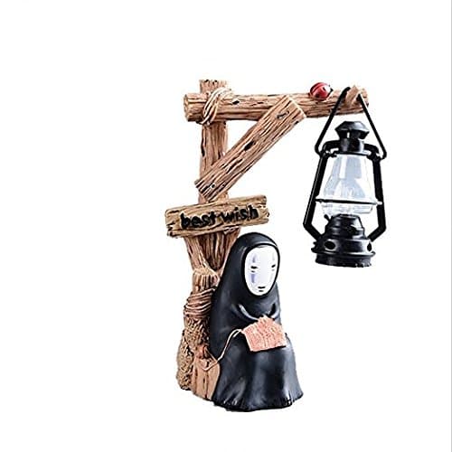 fannuoyi Spirited Away Kaonashi No Face Man Night Light Best Gift Home Decor Craft Decorative Lights (Light with Knitting)