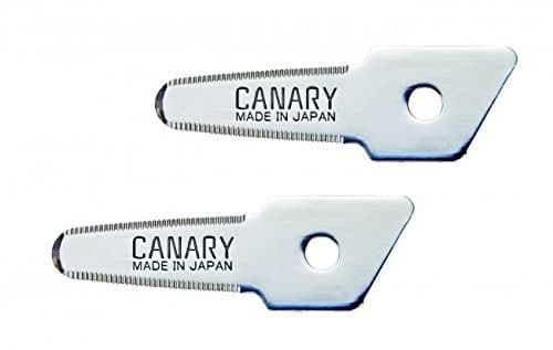 Canary Japanese Cardboard Cutter Spare Blades BUTSURYUKUN Double Sided Blade Stainless Steel Blade Two Spare Blades (DC-15B2)