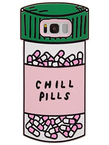 Artbling Case for Samsung Galaxy S7 Edge Silicone 3D Cartoon Animal Cover,Kids Girls Cool Fun Cute Love Cases,Kawaii Soft Gel Rubber Unique Character Funny Protector for Galaxy S7edge Chill Pills