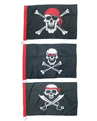Pirate Flags - Jack Flash, Petro Pete, Rockin Roger - 36 in by 24 in