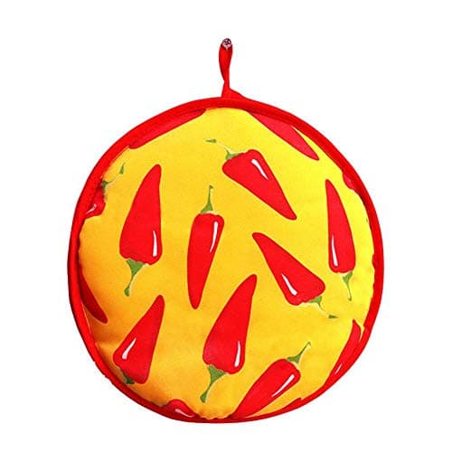 Nattork 10 Inch Tortilla Warmer -Insulated Fabric Pouch - Keeps warm for 1 hour (10", chili x 1pcs)