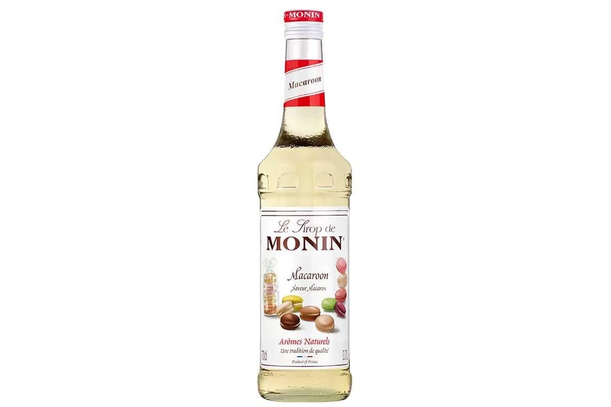 MONIN Premium Macaroon Syrup 700ml for Cocktails and Mocktails. Vegan-Friendly, Allergen-Free, 100% Natural Flavours and Colourings