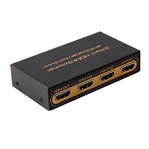 4K@60Hz HDMI Switch 3x1 Awakelion Premium Quality 4K x 2K/60Hz HDMI Switch with IR Remote Supports 3D, 1080