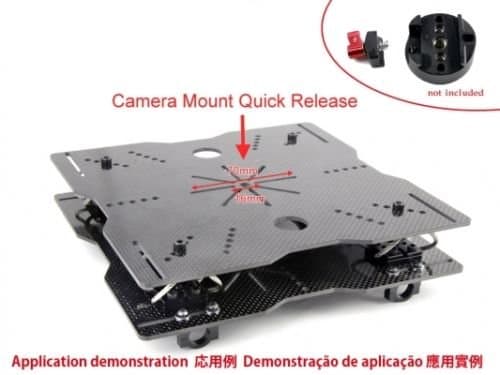 Wire-Rope Isolator Mounting Plates Set for DJI Camera Gimbal