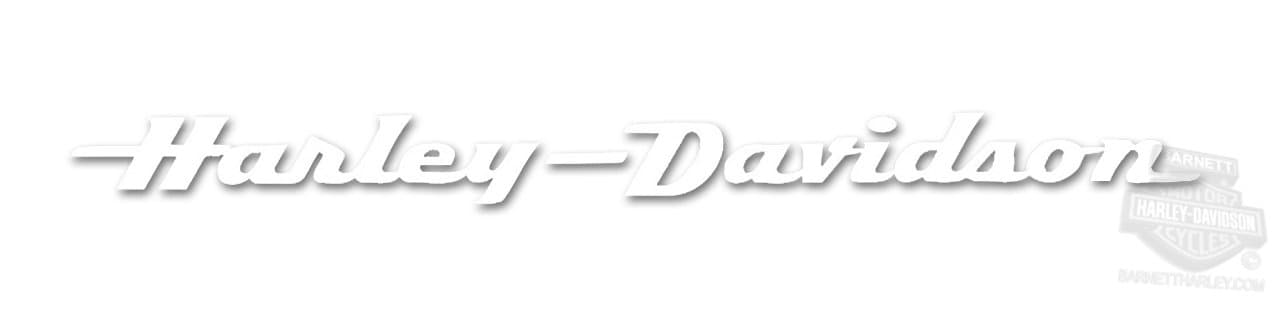 Harley Davidson Script Text White Vinyl 38" x 5" Car Auto Windshield Strip Decal (3701)