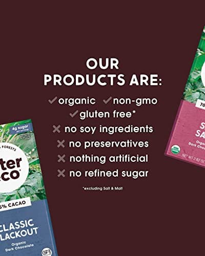 Alter Eco | Dark Chocolate Bars | Pure Dark Cocoa, Fair Trade, Organic, Non-GMO, Gluten Free (12-Pack Total Blackout)