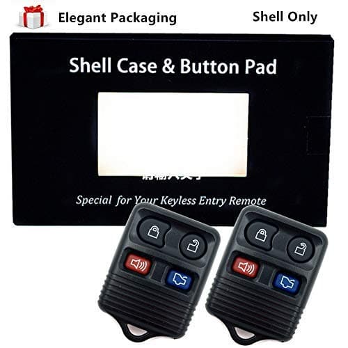 New Ease2U Replacement Keyless Entry Remote Control Case for Ford Lincoln Mazda CWTWB1U212, CWTWB1U345,CWTWB1U331, GQ43VT11T Car Key Fob Shell ONLY(Two Pack)