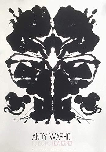 Tallenge - Andy Warhol - Rorschach Ink Blot - Best Of Warhol - Small Poster( Paper,12 x 17 inches, MultiColour)
