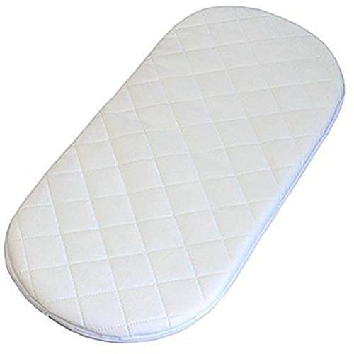 Microfibre Hypoallergenic Moses Basket Mattress Will Fit Mamas & Papas and Mothercare Moses Baskets (66x28x4cm)