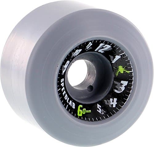 SpeedlabWheels Time Flies Grey Skateboard Wheels - 60mm 100a (Set of 4)