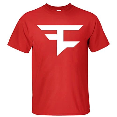 XIXU Faze Clan Logo Men Custom T Shirt red M