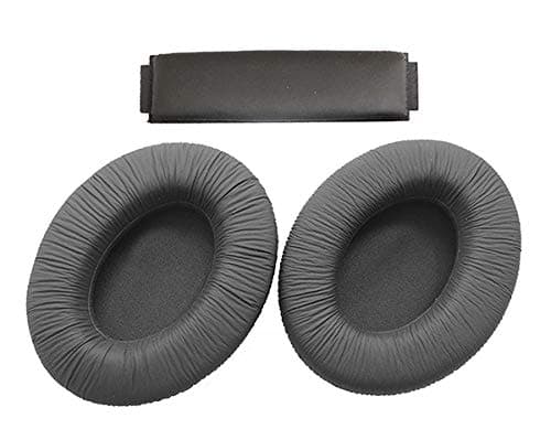 Replacement Earpads + headpad Repair Parts Compatible with Sennheiser HD418 HD428 HD438 HD448 HD419 HD429 HD439 HD449 HD200 pro HD451 HD461i HD471 Headset (Earmuffs+headpad 1 Set)