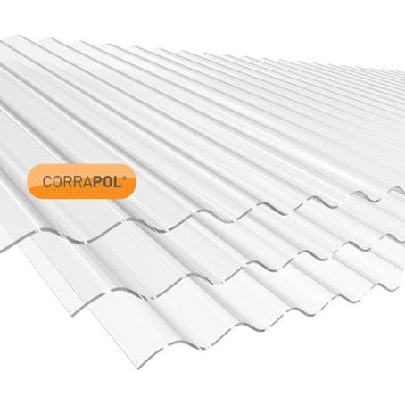 Corrapol Clear Polycarb Corrugated Sheet 840 X 1830
