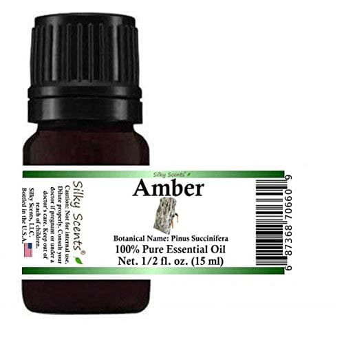 Silky Scents Amber Essential Oil, 100% Pure & Natural, 15 ML