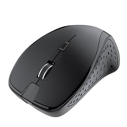 Mxstudio Optical Wireless USB Mouse with USB Receiver Adjustable DPI Levels Black