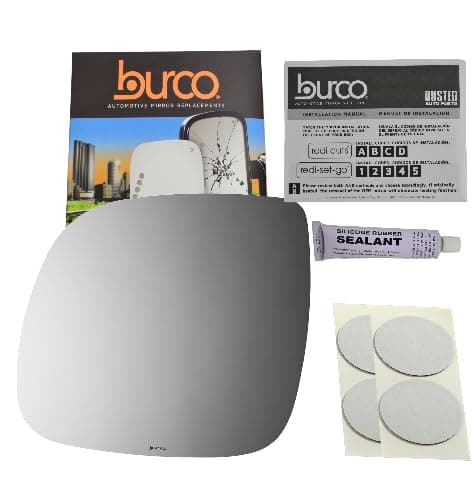 VAM Fits 07-10 Q7 / 07-10 VW Touareg Left Driver Side Mirror Glass Lens, Alternative DirectFits -Over Option for Heated Auto-Dimming Mirrors. (Mirror Does NOT Auto Dim)