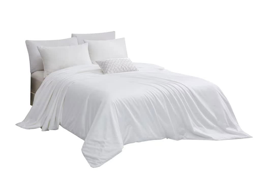 Pure Top Grade Mulberry Silk Comforter with Super Suitable Cotton Satin Cover King Size 106"*92" for All Seasons