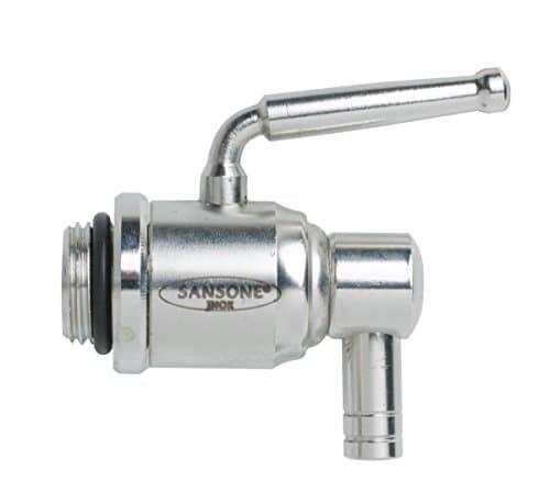 Sansone SA0013 Rustproof Stainless Steel Lever Spigot Water Cooler for Large Fustis, Silver by Sansone