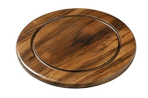 NATCHEZ Large Round Bread Board 30cm Acacia Wood