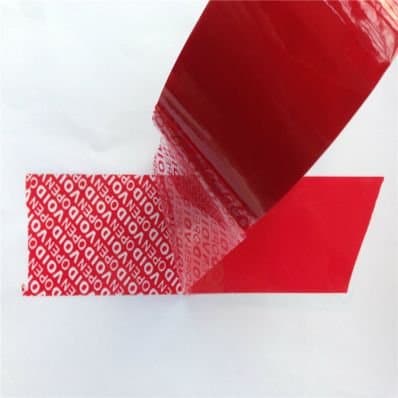 StickersLab - 25 mm x 50 m Tamper Proof Security Tape - Red