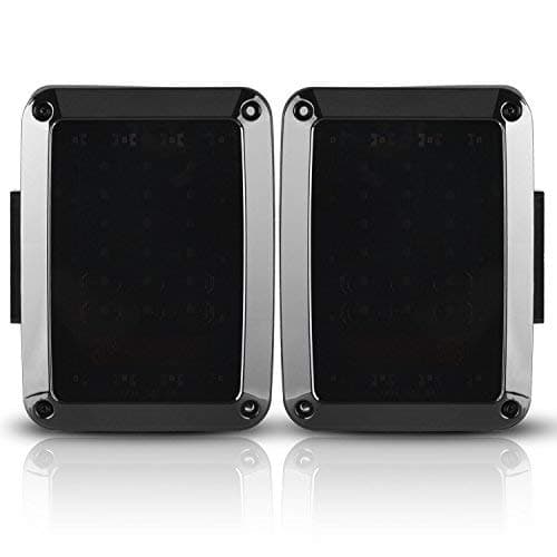 SUNPIE Smoked LED Tail Lights for 2007-2017 J eep Wrangler Brake Reverse Light Rear Back Up Lights Daytime Running Lamps DRL