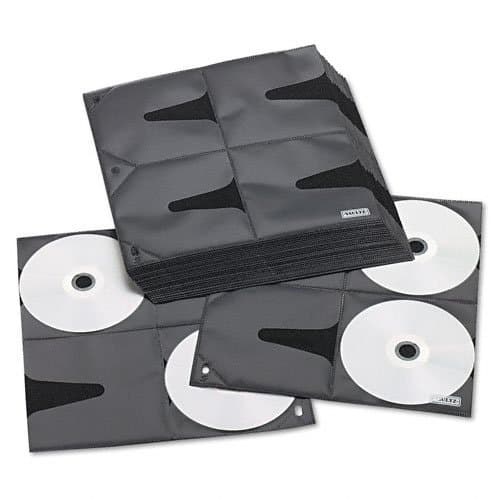 Two-Sided CD Refill Pages for Three-Ring Binder, 25/Pack, Sold as 1 Package